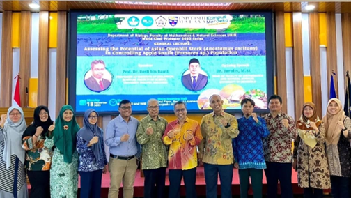 GENERAL LECTURE “ASSESSING THE POTENTIAL OF ASIAN OPENBILL STORK ( Anastomus oscitanus ) IN CONTROLLING APPLE SNAILS ( Pomacea sp.) POPULATION” GENERAL LECTURE “ASSESSING THE POTENTIAL OF ASIAN OPENBILL STORK ( Anastomus oscitanus ) IN CONTROLLING APPLE SNAILS ( Pomacea sp.) POPULATION”