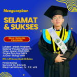 The Undergraduate Biology Student Earned the Best Graduate for Bachelor Degree Category at the University of Bengkulu