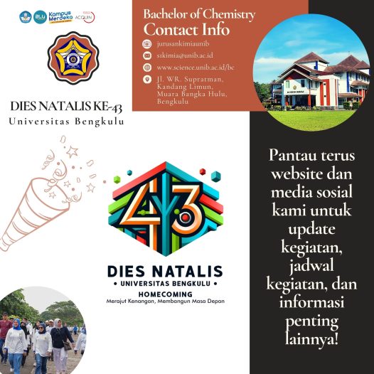 UPCOMING DIES NATALIS UNIVERSITAS BENGKULU KE-43