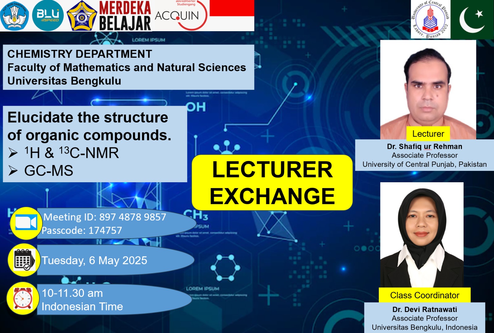 University of Bengkulu Holds Lecturer Exchange Program with University of Central Punjab, Pakistan University of Bengkulu Holds Lecturer Exchange Program with University of Central Punjab, Pakistan