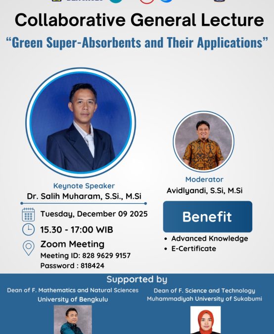 Undergraduate Chemistry Program of The University of Bengkulu Holds Collaborative General Lecture on Green Super-Absorbents