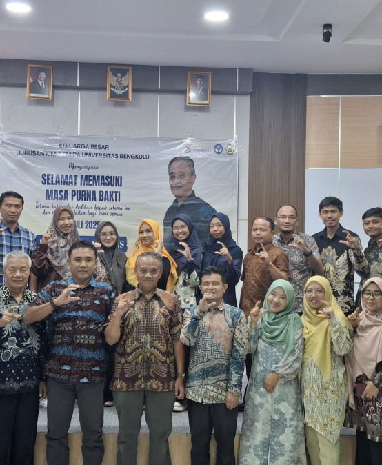 Prodi S1 Kimia FMIPA Unib Gelar Purna Bakti Dr. Teja Dwi Sutanto, M.S.