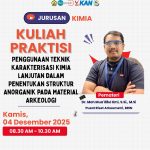 Kuliah Praktisi Prodi S1 Kimia Unib Bahas Karakterisasi Kimia Material