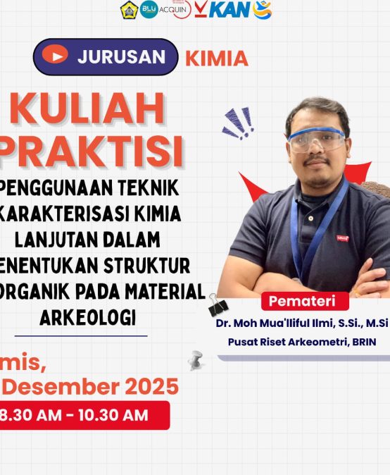 Kuliah Praktisi Prodi S1 Kimia Unib Bahas Karakterisasi Kimia Material