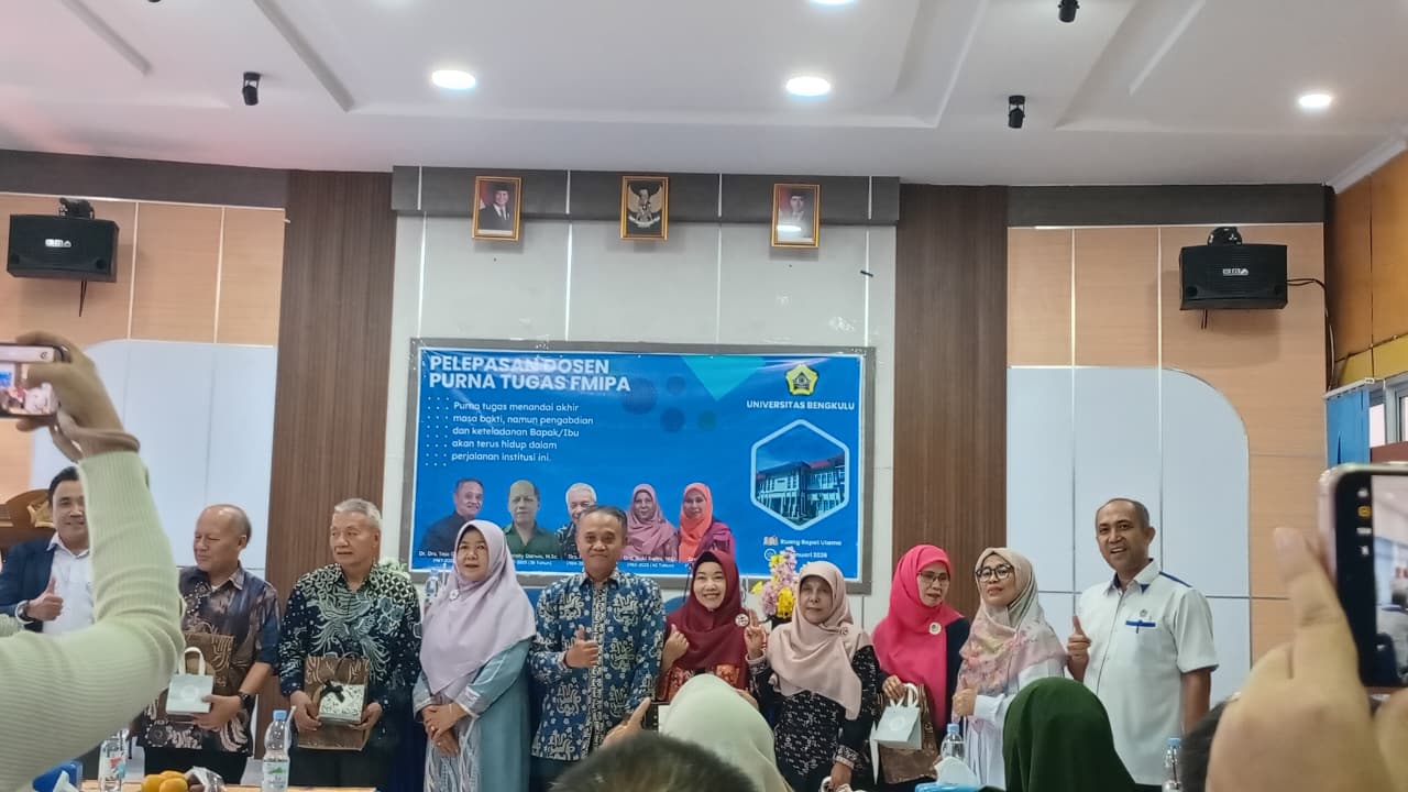 Pelepasan Dosen Purna Tugas FMIPA Universitas Bengkulu: Pengabdian yang Tak Pernah Usai