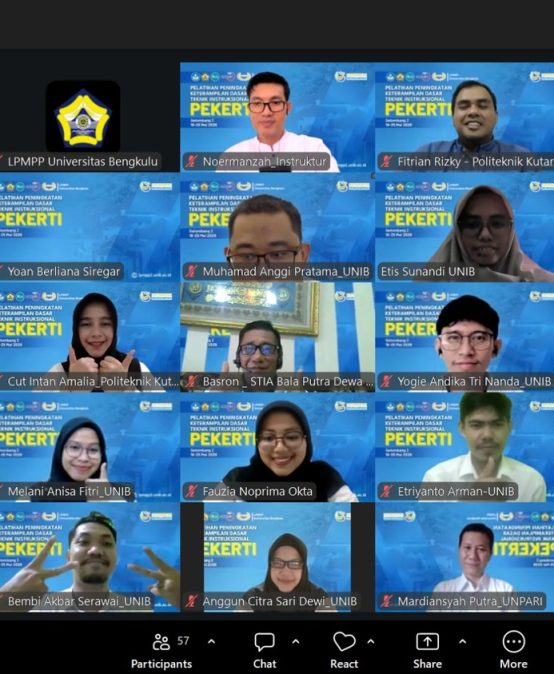Dosen Jurusan Kimia Ikuti Pelatihan PEKERTI Gelombang 2 Tahun 2026 Universitas Bengkulu