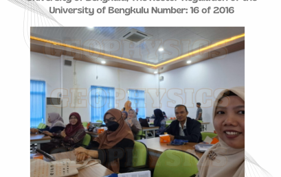 Dissemination of the Code of Ethics for Lecturers at the University of Bengkulu, The Rector Regulation of the University of Bengkulu Number: 16 of 2016