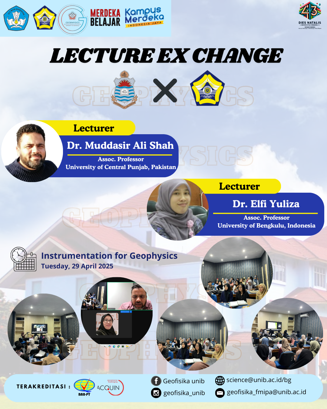 Lecturer Exchange Program Strengthens International Collaboration in Geophysics Education