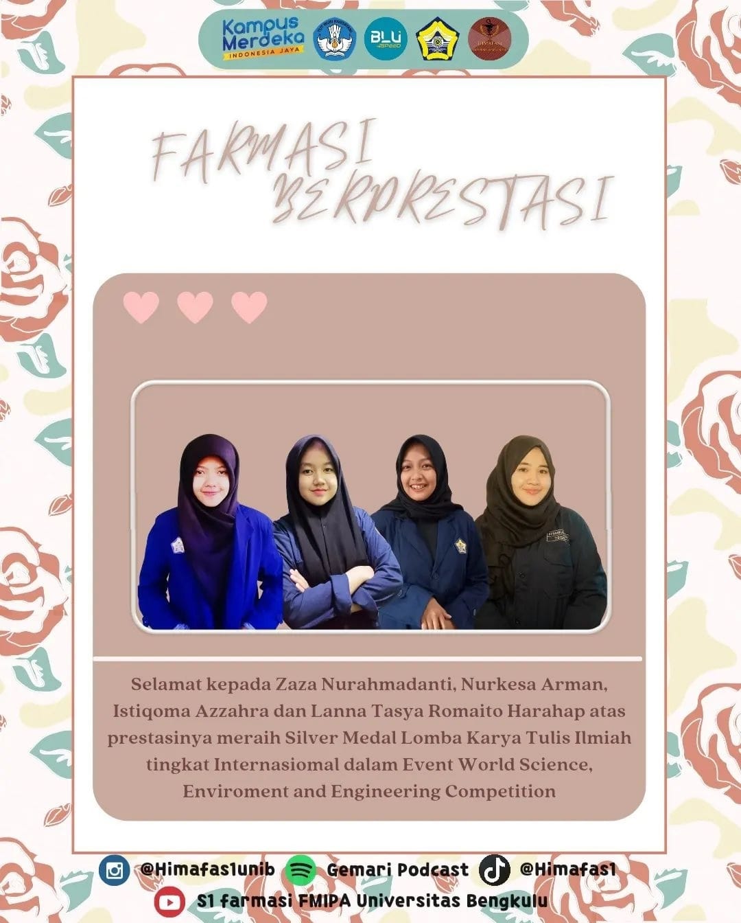 Silver Medal Winner of International Scientific Writing Competition Silver Medal Winner of International Scientific Writing Competition