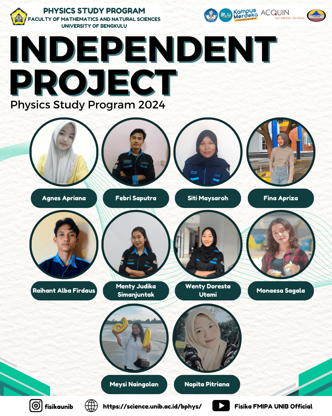 INDEPENDENT PROJECT OF STUDENT OF PHYSICS STUDY PROGRAM INDEPENDENT PROJECT OF STUDENT OF PHYSICS STUDY PROGRAM