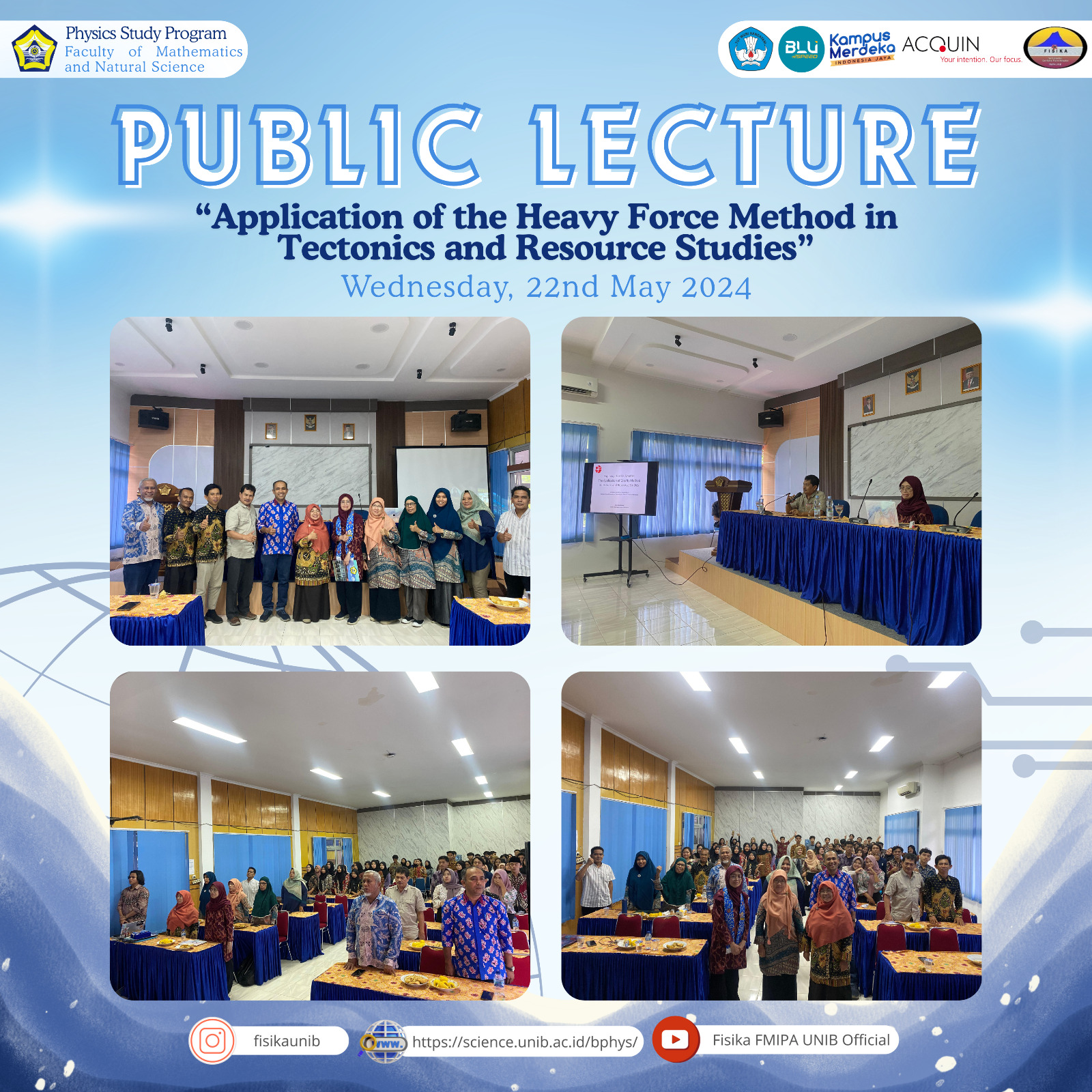 PUBLIC LECTURE “Application of the Heavy Force Method in Tectonics and Resource Studies” PUBLIC LECTURE “Application of the Heavy Force Method in Tectonics and Resource Studies”