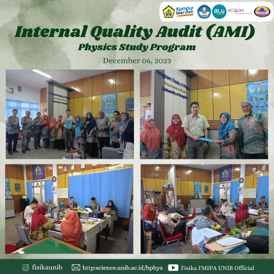 The Internal Quality Audit (AMI) December 2023 The Internal Quality Audit (AMI) December 2023