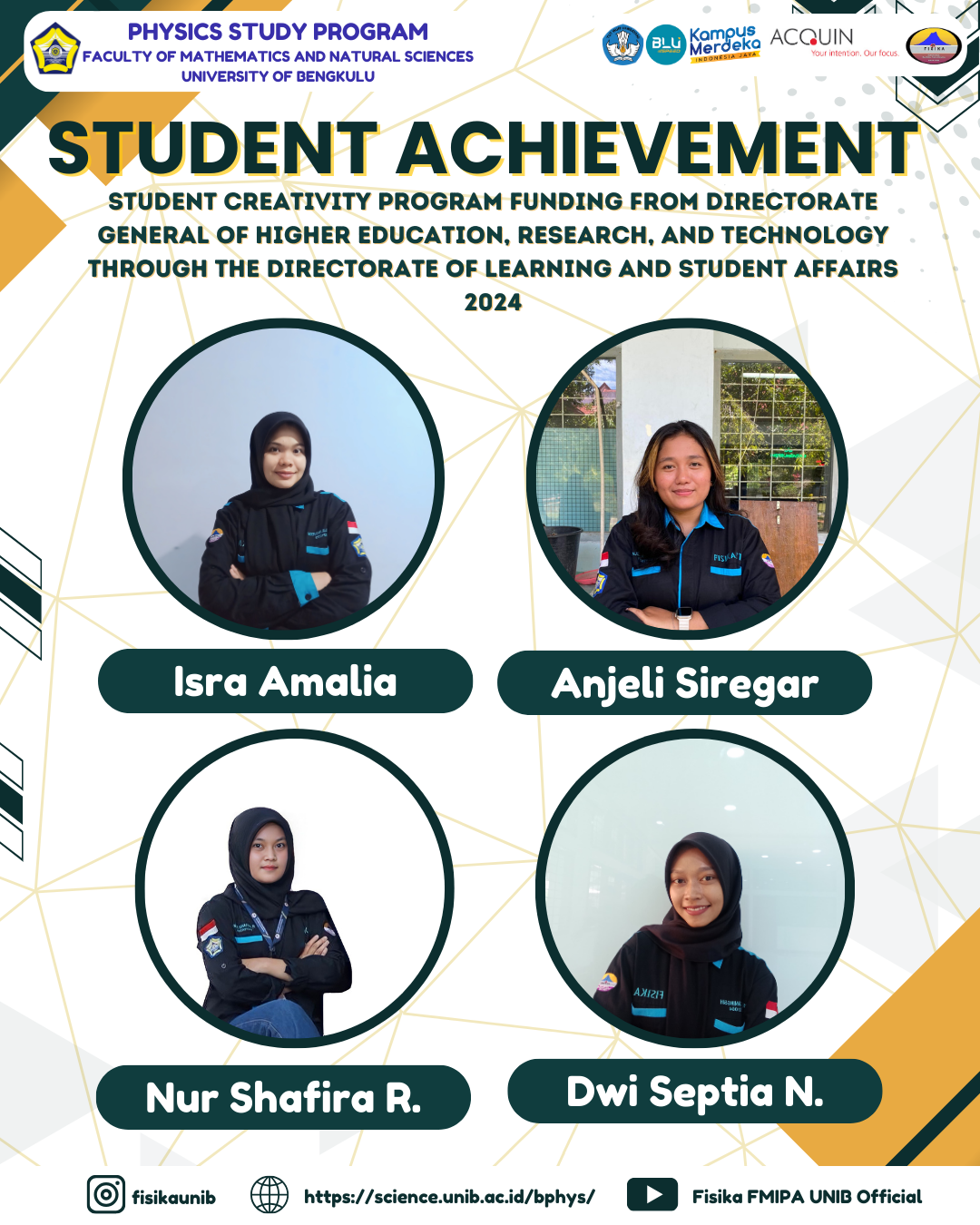 STUDENT ACHIEVEMENT IN STUDENT CREATIVITY PROGRAM BY BELMAWA DIKTI STUDENT ACHIEVEMENT IN STUDENT CREATIVITY PROGRAM BY BELMAWA DIKTI