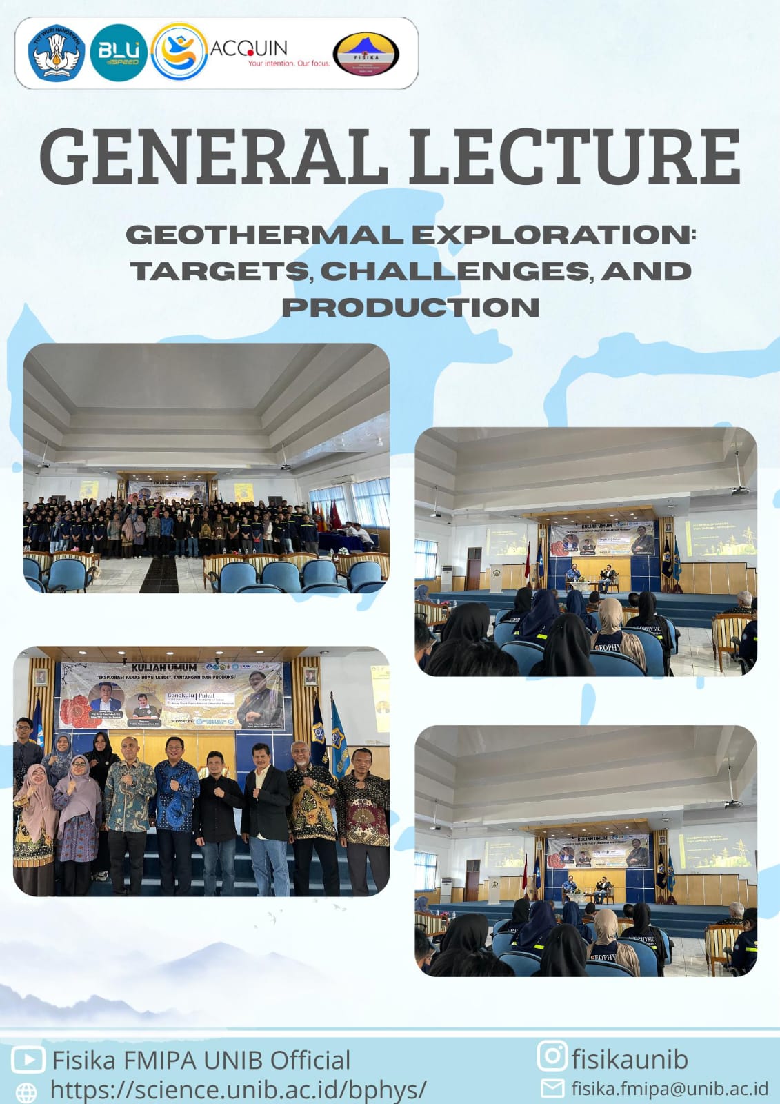 General Lecture “Geothermal Exploration : Targets, Challenges and Production General Lecture “Geothermal Exploration : Targets, Challenges and Production