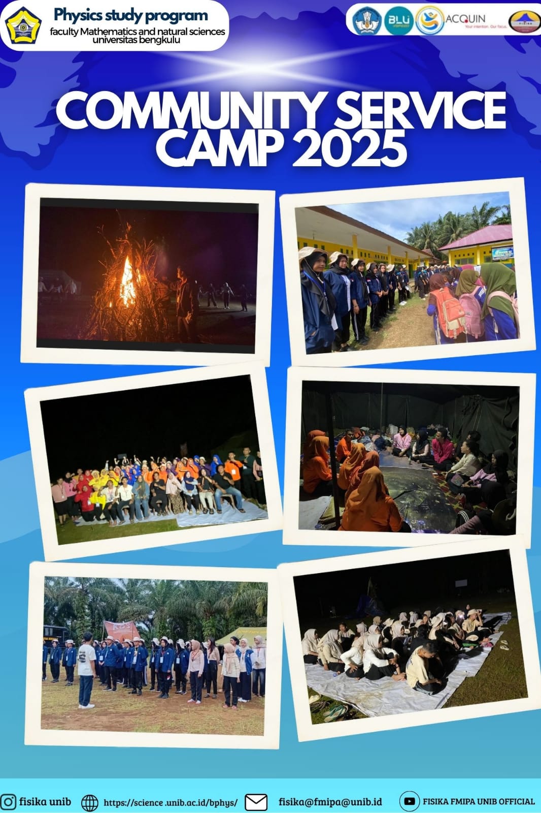 Physics Student Association Holds Community Service Camp in Tamiang Village, Central Bengkulu Physics Student Association Holds Community Service Camp in Tamiang Village, Central Bengkulu