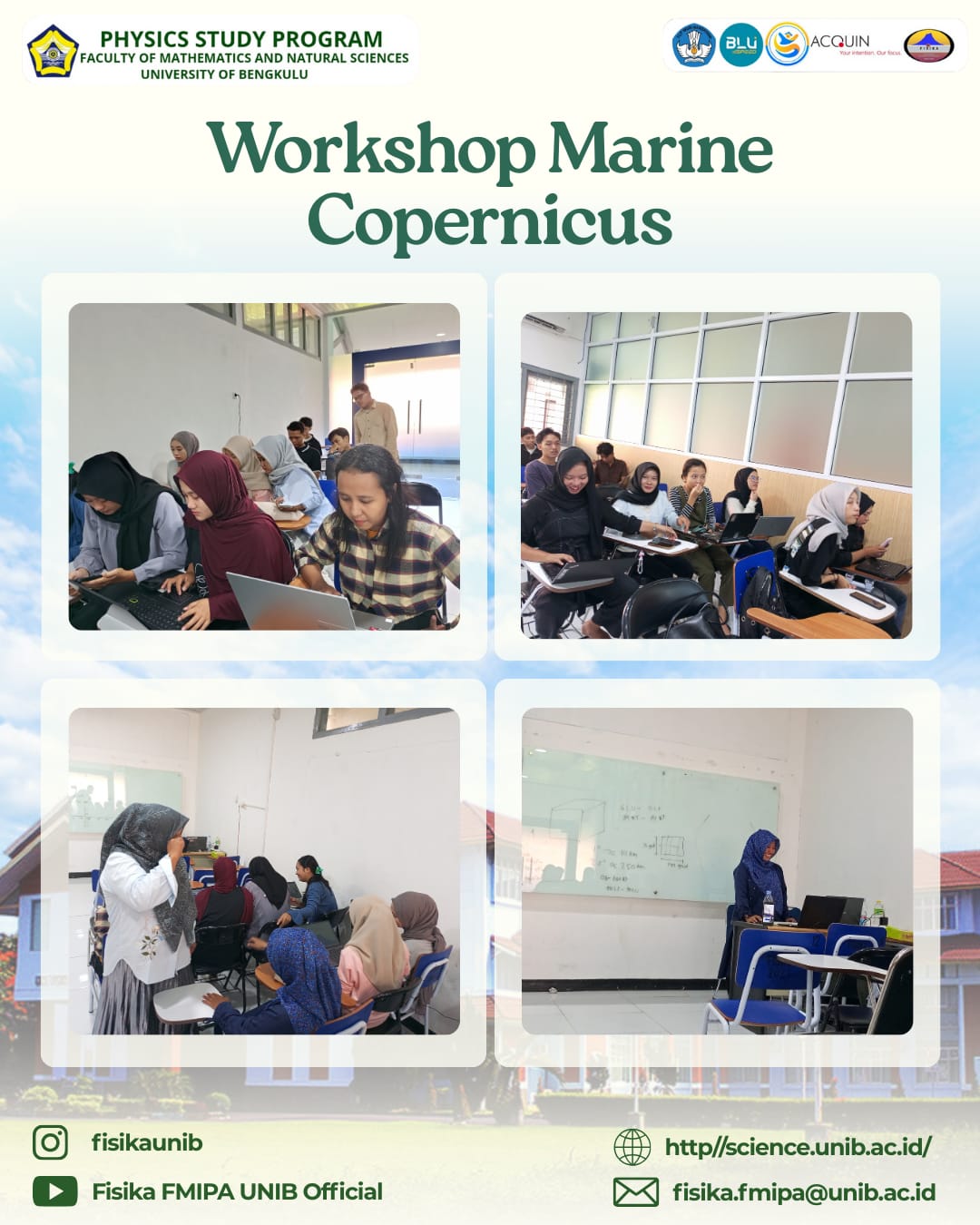 Physics Student Association Holds Marine Copernicus Training to Enhance Student Competence