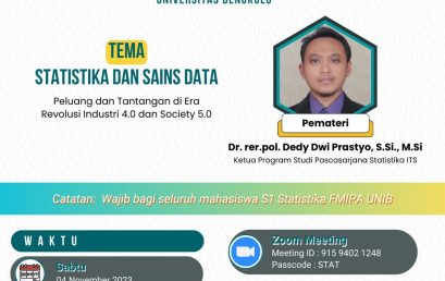 Kuliah Umum Prodi S1 Statistika: Statistika dan Sains Data