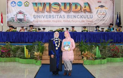 The Rector of Bengkulu University Welcomes the New Doctor of Statistics, Dr. Pepi Novianti, S.Si, M.Si.