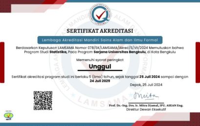 Bachelor’s Degree Program in Statistics  “Outstanding” Accredited by LAMSAMA