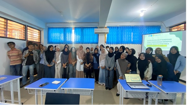 Undergraduate Statistics Program Organizes 2026 Thesis Writing Socialization and Training/ Prodi S1 Statistika Selenggarakan Sosialisasi dan Pelatihan Penulisan Skripsi Tahun 2026 Undergraduate Statistics Program Organizes 2026 Thesis Writing Socialization and Training/ Prodi S1 Statistika Selenggarakan Sosialisasi dan Pelatihan Penulisan Skripsi Tahun 2026