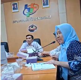 Coordinator of the Undergraduate Statistics Program at Universitas Bengkulu Attends Public Consultation Forum on Public Service Standards and Sectoral Statistics Development Held by BPS Bengkulu Province/ Koordinator Prodi S1 Statistika UNIB Hadiri Forum Konsultasi Publik Standar Pelayanan Publik dan Pembinaan Statistik Sektoral BPS Provinsi Bengkulu