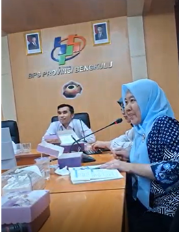 Coordinator of the Undergraduate Statistics Program at Universitas Bengkulu Attends Public Consultation Forum on Public Service Standards and Sectoral Statistics Development Held by BPS Bengkulu Province/ Koordinator Prodi S1 Statistika UNIB Hadiri Forum Konsultasi Publik Standar Pelayanan Publik dan Pembinaan Statistik Sektoral BPS Provinsi Bengkulu