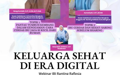 Dosen Kebidanan UNIB Menjadi Narasumber Webinar IBI Ranting Raflesia