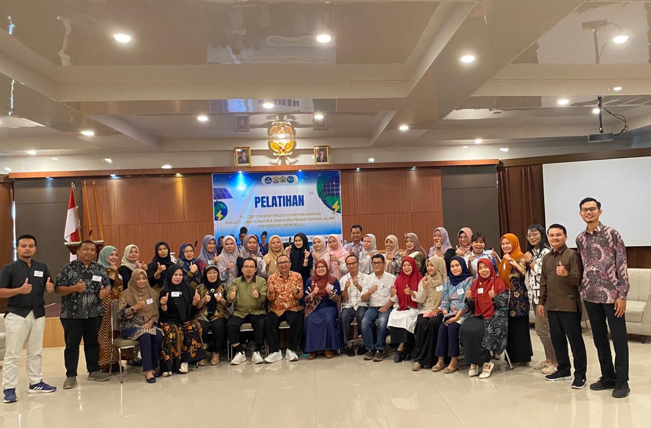 Prodi D3 Keperawatan UNIB Gelar Pelatihan Preseptorship Bersama PT IPKM untuk Tingkatkan Mutu Pembimbingan Klinik Prodi D3 Keperawatan UNIB Gelar Pelatihan Preseptorship Bersama PT IPKM untuk Tingkatkan Mutu Pembimbingan Klinik