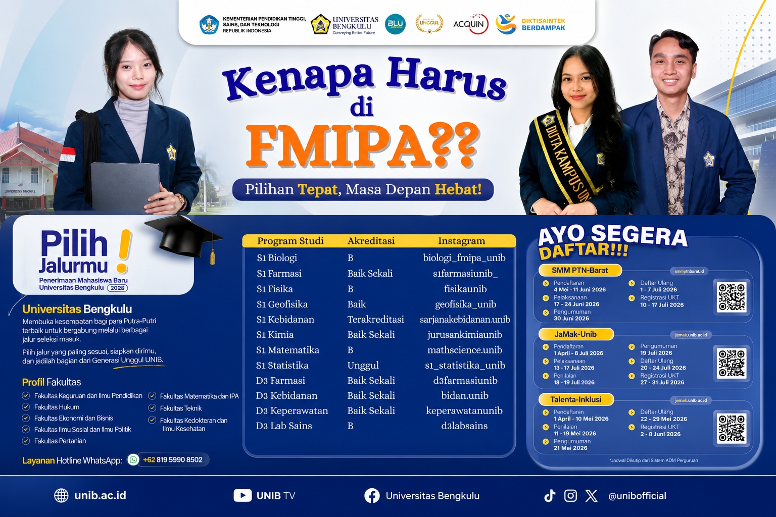 Ayo Bergabung dengan UNIVERSITAS BENGKULU