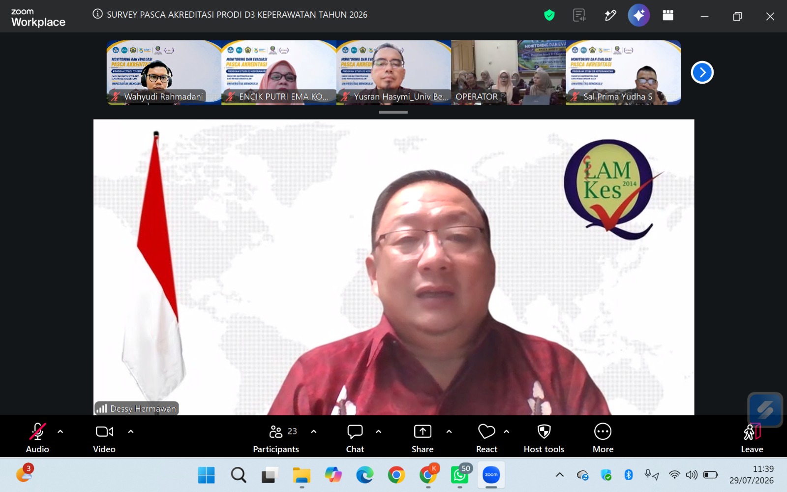 Prodi D3 Keperawatan FMIPA UNIB Tuntaskan Monitoring Pascasarjana Akreditasi LAM-PTKes: Wujud Komitmen Menjaga Mutu Pendidikan Keperawatan yang Berkelanjutan Prodi D3 Keperawatan FMIPA UNIB Tuntaskan Monitoring Pascasarjana Akreditasi LAM-PTKes: Wujud Komitmen Menjaga Mutu Pendidikan Keperawatan yang Berkelanjutan