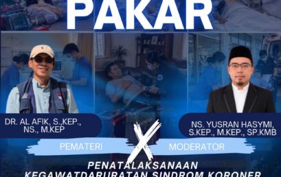 Tingkatkan Kompetensi Kegawatdaruratan, HIMAKep Unib Gelar Kuliah Pakar Penatalaksanaan Sindrom Koroner Akut Fase Prehospital