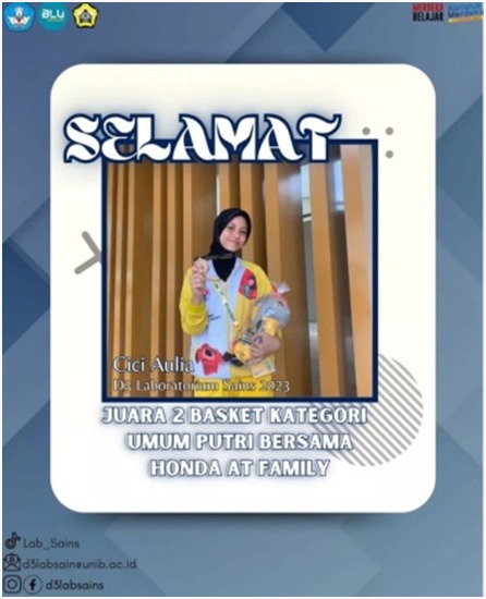 ATLET BASKET MAHASISWA D3 LABORATORIUM SAINS