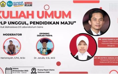 KULIAH UMUM MAHASISWA D3 LABORATORIUM SAINS DENGAN TEMA “PLP UNGGUL PENDIDIKAN MAJU”