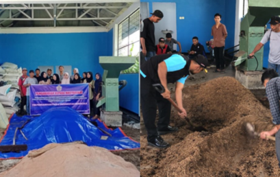 Tim Pengabdian FMIPA Dampingi Petani Desa Watas Marga, Rejang Lebong Buat Kompos dari Kulit Kopi