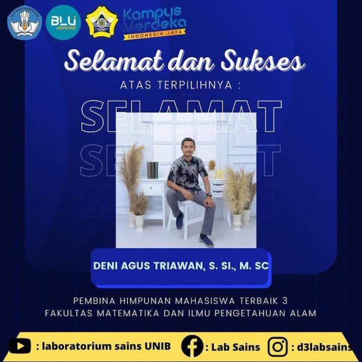PEMBINA TERBAIK 3 FAKULTAS MIPA UNIVERSITAS BENGKULU