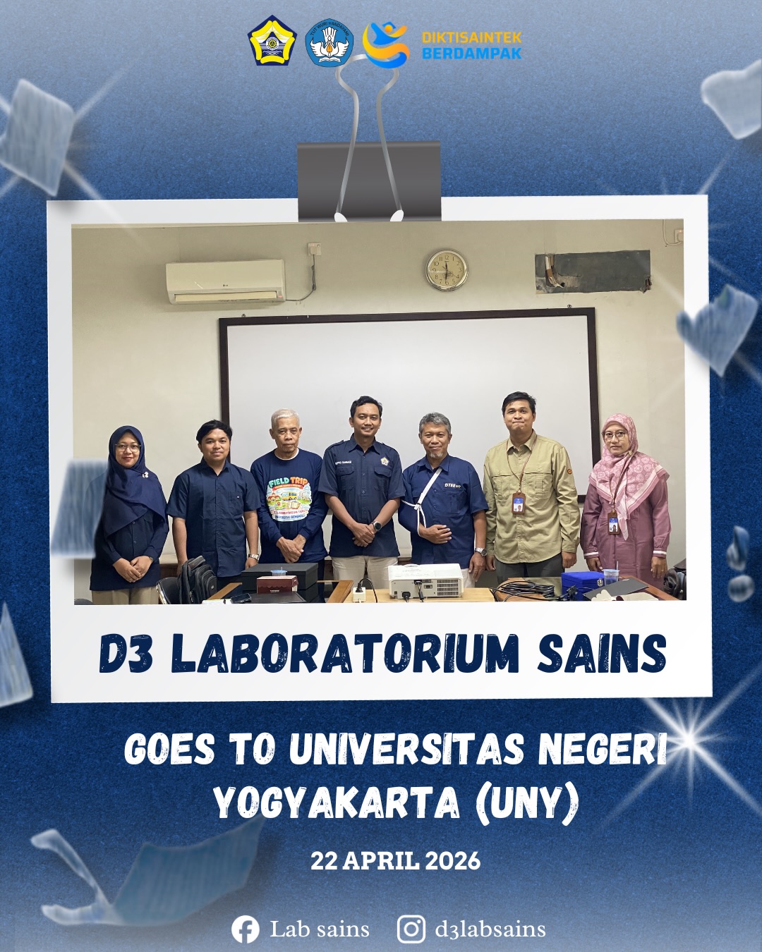 Jajaki Teknologi Modern, Prodi D3 Laboratorium Sains FMIPA UNIB Gelar Kunjungan Ilmiah ke Universitas Negeri Yogyakarta Jajaki Teknologi Modern, Prodi D3 Laboratorium Sains FMIPA UNIB Gelar Kunjungan Ilmiah ke Universitas Negeri Yogyakarta