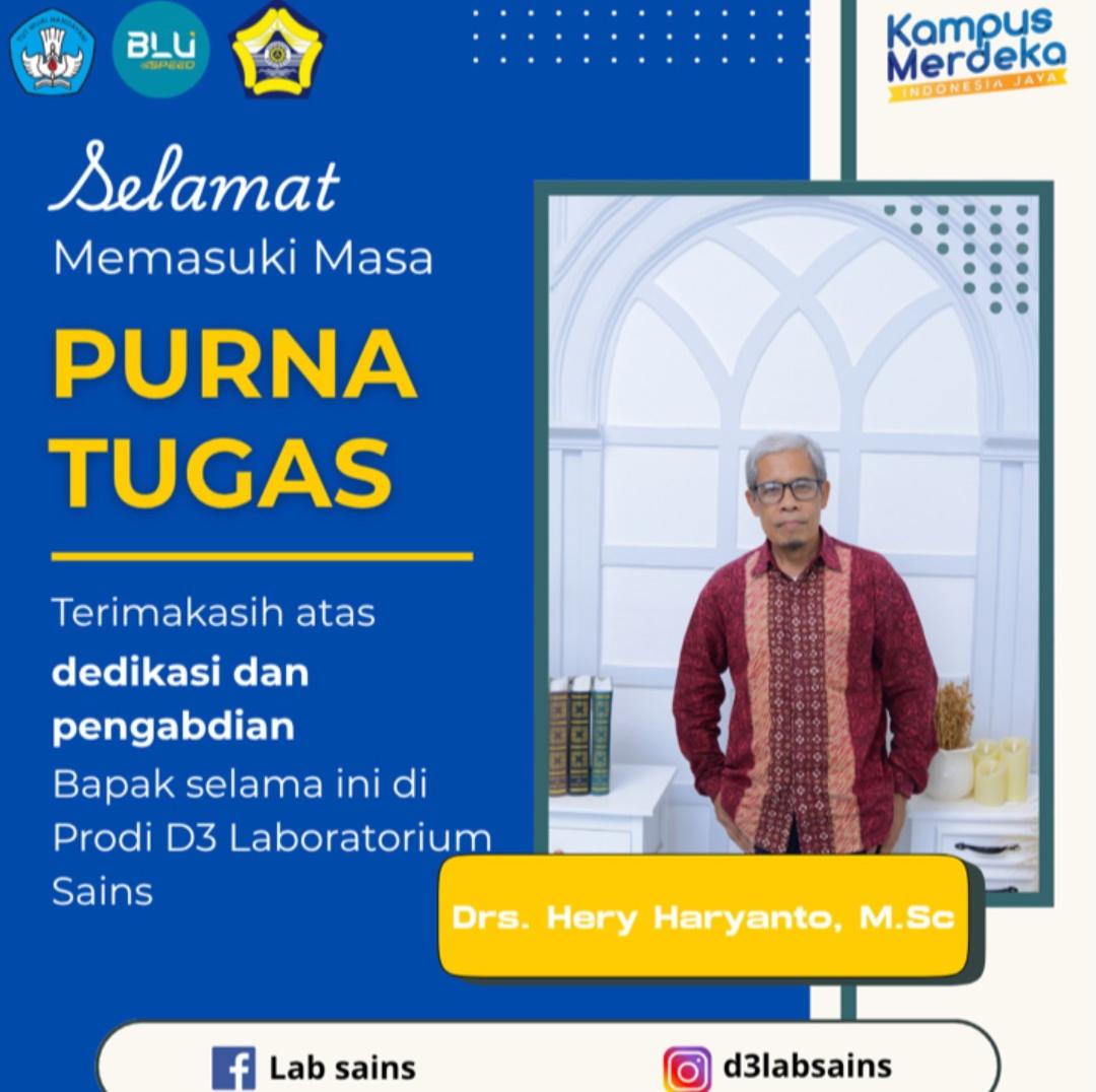 Purna Tugas Dosen D3 Laboratorium Sains (FMIPA) UNIVERSITAS BENGKULU Purna Tugas Dosen D3 Laboratorium Sains (FMIPA) UNIVERSITAS BENGKULU