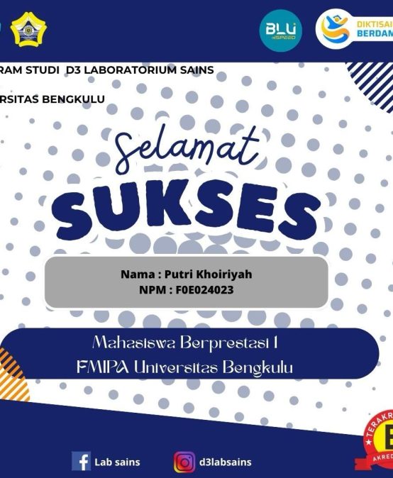 KEBERHASILAN MAHASISWA PROGAM STUDI D3 LABORATORIUM SAINS