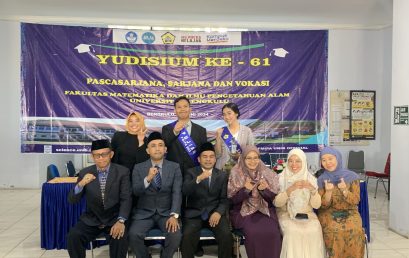 The 61st Graduate, Undergraduate, and Vocational Graduation at FMIPA, University of Bengkulu