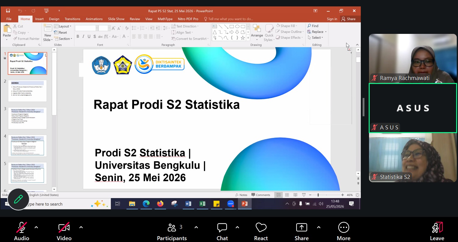 Rapat Dosen Prodi S2 Statistika