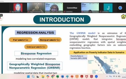 Tampil di Konferensi Internasional 15th ISNPINSA UNDIP, Ibu Dr. Idhia Sriliana, S.Si., M.Si. Paparkan Inovasi Pemodelan Kemiskinan Berbasis Spasial