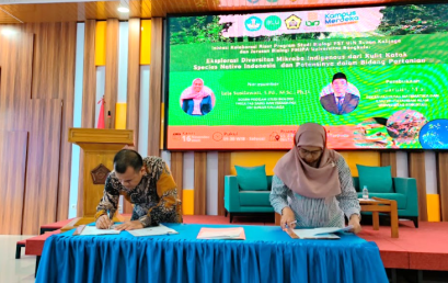 Biology Department, FMIPA UNIB held a general  lecture and signed The Memorandum of Agreement (MoA) and Implemetation of Agreement (IA)  with the Faculty of Science and Technology, UIN Sunan Kalijaga