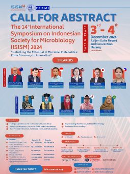 Students and lecturers of Biology department, FMIPA UNIB joined the 14th International of Indonesian Society for Microbiology (ISISM/PERMI) in Malang, 3-4th December 2024