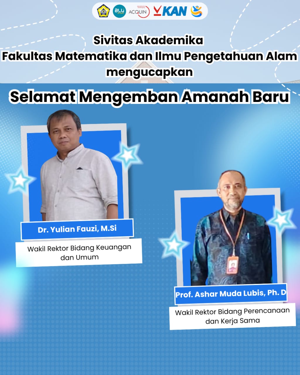 Selamat kepada Wakil Rektor Terpilih