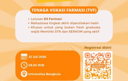 CAMPUS HIRING: Rekrutmen Tenaga Vokasi Farmasi (TVF) dari Guardian Dibuka untuk Lulusan D3 Farmasi dan Mahasiswa Tingkat Akhir