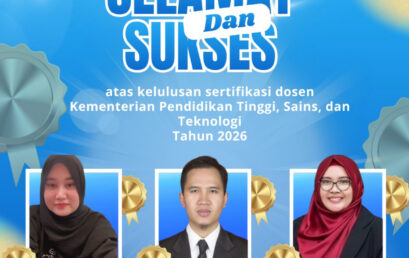 Tiga Dosen Prodi D3 Farmasi Universitas Bengkulu lulus Sertifikasi Dosen Kemdiktisaintek Tahun 2026