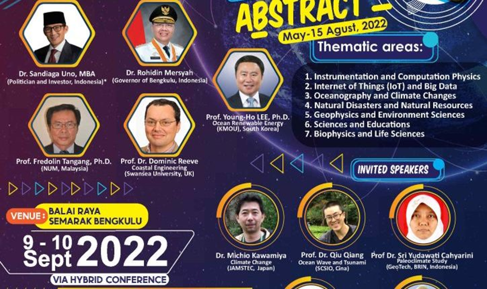 Upcoming International Conference In Department Of Physics University Of Bengkulu Upcoming International Conference In Department Of Physics University Of Bengkulu