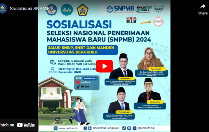 Anda ingin kuliah di Universitas Bengkulu Tahun 2024