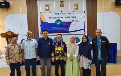 SYUKURAN ATAS KENAIKAN JABATAN PROF. JARULIS, S.Si., M.Si SEBAGAI GURU BESAR FAKULTAS MATEMATIKA DAN ILMU PENGETAHUAN ALAM