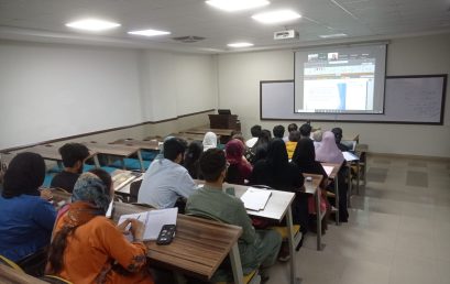 FMIPA Lecturers Ramya Rachmawati S.Si, M.Si, PhD. and Dr. Elfi Yuliza Giving Lectures in Lecturer Exchange Activities at the University of Central Punjab (UCP) pakistan